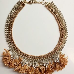 Banana Republic Rhinestone Fringe Necklace